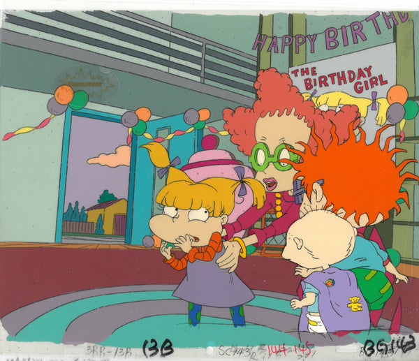 Rugrats Original 1990's Production Cel and Drawing Animation Art Birthday - The Cricket Gallery