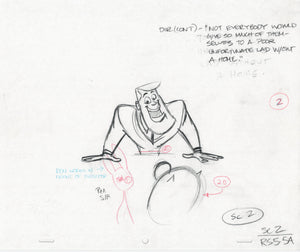 Ren & Stimpy Original 1990's Production Drawing Animation Art Poor Lad - The Cricket Gallery