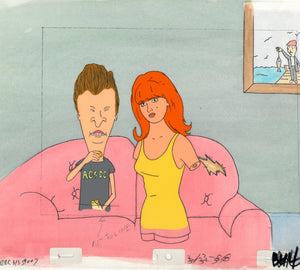 Beavis & Butt-Head 1990's MTV Production Animation Cel Art ginger - The Cricket Gallery