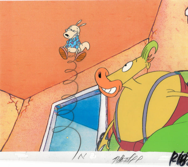 Rocko's Modern Life Original 1990's Nickelodeon Production Cel Spring Heffer - The Cricket Gallery