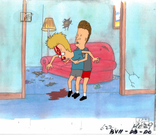 Beavis & Butt-Head 1990's MTV Production Animation Cel Art Heimlich - The Cricket Gallery