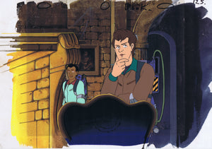 The Real Ghostbusters 1980's Original Production Cel & Master Background & Overlay - The Cricket Gallery