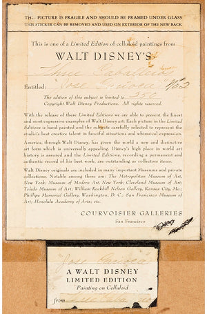 The Three Caballeros "José Carioca" Limited Edition Courvoisier Cel #2/250 (Walt Disney, c. 1944) - The Cricket Gallery