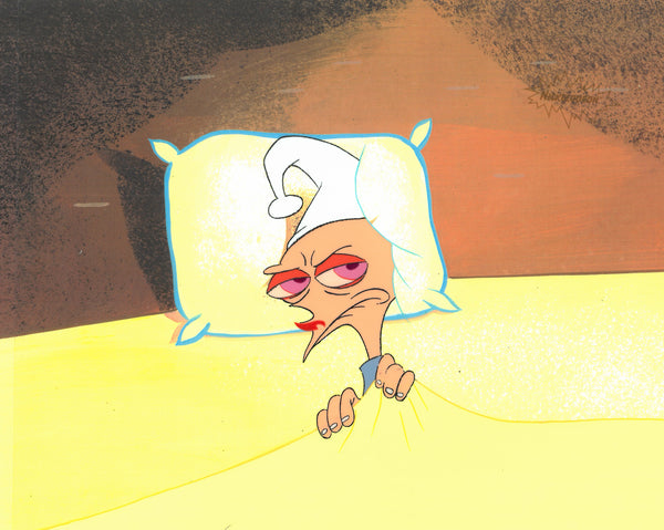 Ren & Stimpy Original 1990 Animation Art Production Cel Nickelodeon Bed - The Cricket Gallery