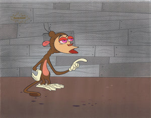 Ren & Stimpy Original 1990 Animation Art Production Cel Nickelodeon Monkey - The Cricket Gallery