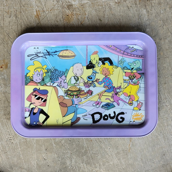 Nickelodeon DOUG TV Dinner Tray (1990) SIGNED from Jim Jinkins Personal Collection - The Cricket Gallery