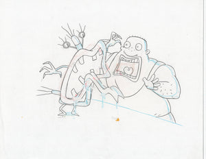 Real Monsters Original 90's Production Cel Animation Drawing Oblina - The Cricket Gallery
