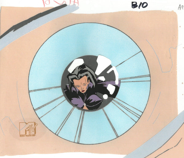 Aeon Flux Original 1990's Production Cel MTV Liquid Television Eye