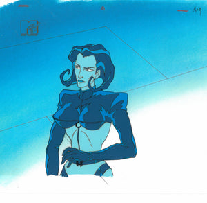 Aeon Flux Original 1990's Production Cel MTV Liquid Television Blue