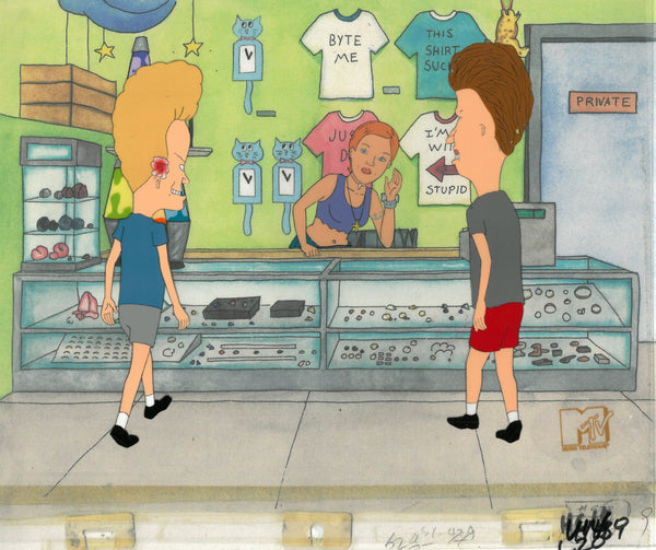Beavis & Butt-Head 1990's MTV Production Animation Cel Ear