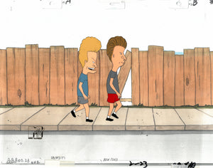 Beavis & Butt-Head 1990's MTV Production Animation Cel Art Walking