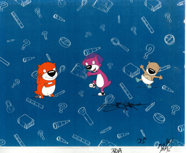 PB&J Otter Noodle Dance SIGNED Animation Cel (Jim Jinkins Private Collection) Disney - The Cricket Gallery