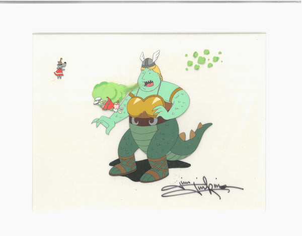 Disney's DOUG Quailman and Quaildog Signed Animation Cel Jim Jinkins Private Collection