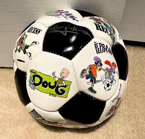 Disney's DOUG Soccer Ball SIGNED from Jim Jinkins Personal Collection - The Cricket Gallery