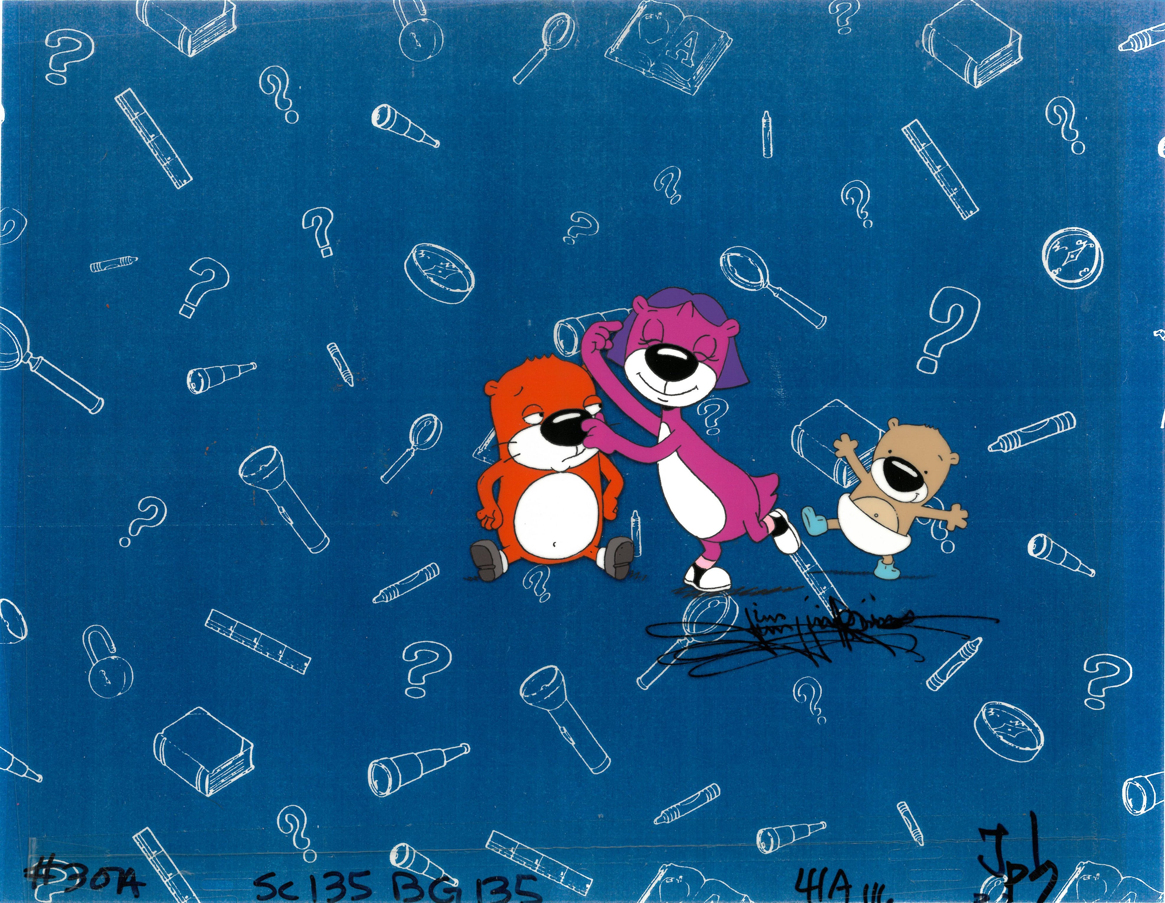 PB&J Otter Noodle Dance SIGNED Animation Cel (Jim Jinkins Private