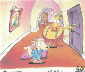 Rocko's Modern Life Original 1990's Nickelodeon Production Cel Heffer Rocko