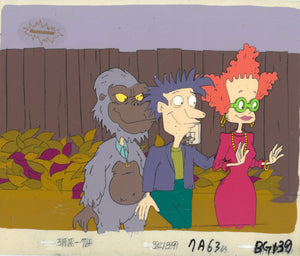 Rugrats Original 1990's Production Cel Animation Art Candy Bar Creep Show Halloween