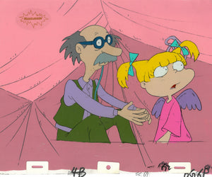 Rugrats Original 1990's Production Cel Animation Art  Halloween Grandpa Angelica as Angel