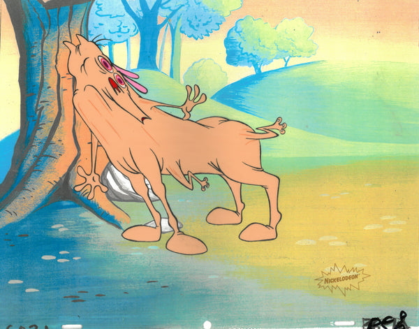 Ren & Stimpy Original 1990 Animation Art Production Cel Nickelodeon The Great Outdoors - The Cricket Gallery