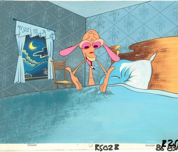 Ren & Stimpy 1990 Production Animation Cel Nickelodeon Episode 2 Nurse Stimpy