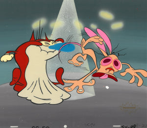 Ren & Stimpy Original 1990 Animation Art Production Cel Big House Blues Pilot