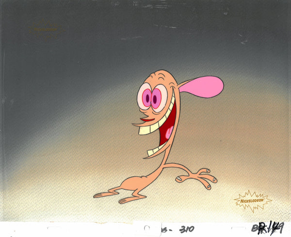 Ren & Stimpy 1990 Production Animation Cel Nickelodeon Ren Smile