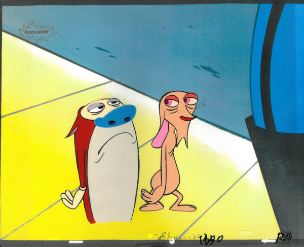 Ren & Stimpy Original 1990 Animation Art Production Cel Nickelodeon Dogs Life - The Cricket Gallery