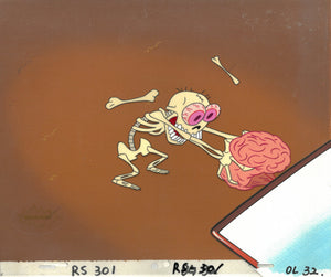 Ren & Stimpy Original 1990 Animation Art Production Cel Bones
