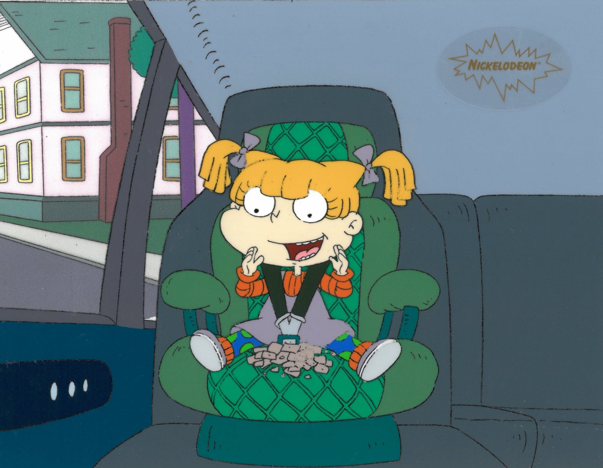 Rugrats Original 1990s Production Cel And Drawing Animation Art Angelica The Cricket Gallery 