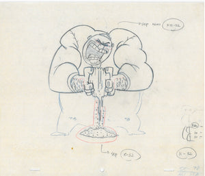 Ren & Stimpy Original 1990's Production Drawing Animation Art TV Crush - The Cricket Gallery