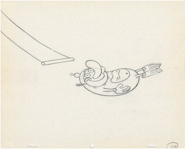 Ren & Stimpy Original 1990's Production Drawing Animation Art Monkey - The Cricket Gallery