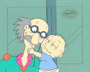 Rugrats Original 1990's Production Cel 4 Cel Set-up Animation Art Grandpa - The Cricket Gallery