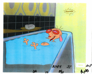 Ren & Stimpy 1990 Production Animation Cel Nickelodeon 'Space Madness' Season 1 - The Cricket Gallery