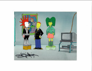 Disney's DOUG, 'KISS' SIGNED Animation Cel (Jim Jinkins Private Collection) - The Cricket Gallery