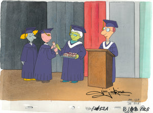 Nickelodeon's DOUG, 'Doug Graduates' SIGNED Animation Cel (Jim Jinkins Private Collection) - The Cricket Gallery