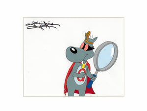 Nickelodeon's DOUG, 'Quaildog' SIGNED Animation Cel (Jim Jinkins Private Collection) - The Cricket Gallery