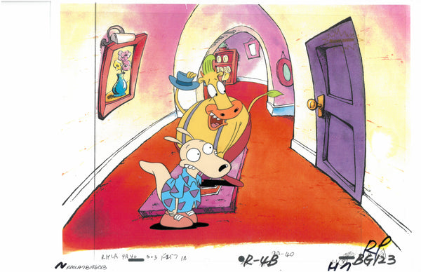 Rocko's Modern Life Original 1990's Nickelodeon Production Cel Heffer