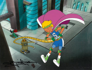 Disney's DOUG, 'Patti Mayonnaise Supersport' SIGNED Animation Cel (Jim Jinkins Private Collection) - The Cricket Gallery