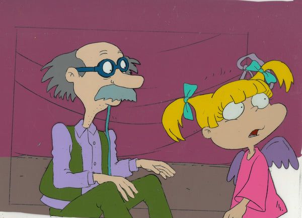 Rugrats Original 1990's Production Cel Animation Art Angelica Halloween - The Cricket Gallery