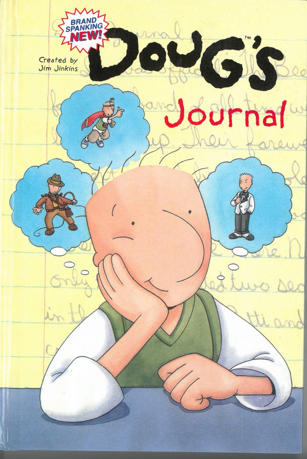 Disney's DOUG, 'Doug's Journal' SIGNED Children's Book (Jim Jinkins Private Collection) - The Cricket Gallery