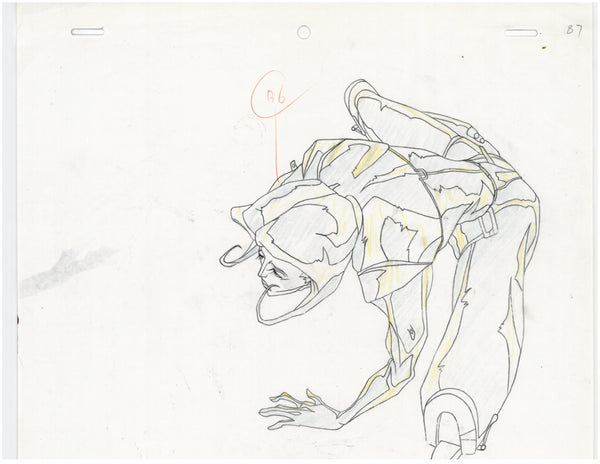 Aeon Flux Original 1990s Production Cel Drawing Animation Art MTV - The Cricket Gallery