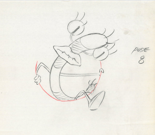 Real Monsters Original 1990's Production Cel Animation Drawing - The Cricket Gallery