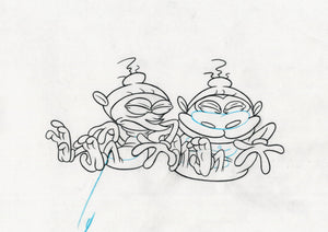 Ren & Stimpy Original 1990's Production Drawing Animation Art - The Cricket Gallery