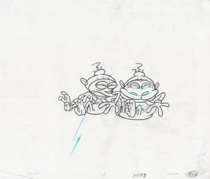 Ren & Stimpy Original 1990's Production Drawing Animation Art - The Cricket Gallery