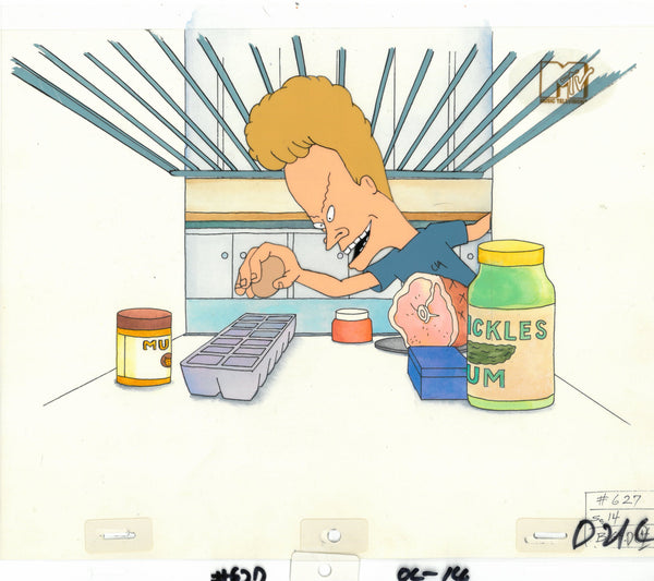 Beavis & Butt-Head 1990's MTV Production Animation Cel Art kitchen - The Cricket Gallery