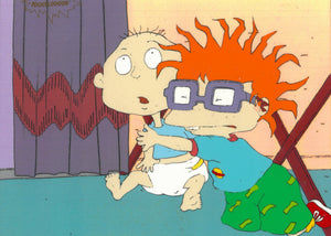 Rugrats Original 1990's Production Cel Animation Art Chuckie - The Cricket Gallery