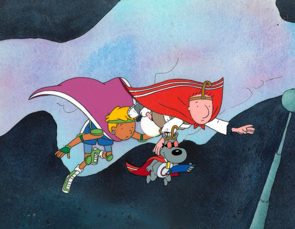 Disney's DOUG, 'Quailman and Quaildog & Super Patti' (1998) SIGNED (Jim Jinkins Private Collection) Nickelodeon