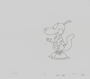 Rocko's Modern Life Original 1990's Production Drawing Animation Pasture Puffies