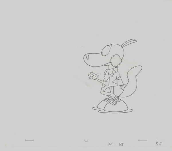 Rocko's Modern Life Original 1990's Production Drawing Animation Pasture Puffies