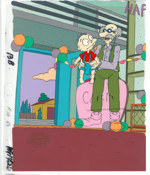 Rugrats Original 1990's Production Cel Animation Art Tommie Louis